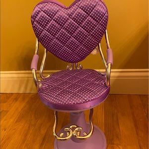 Our Generation sitting pretty doll Salon Chair